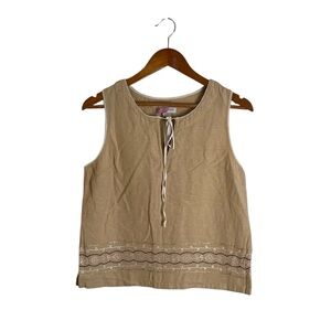 Pure & Simple collection cotton & linen blend tank